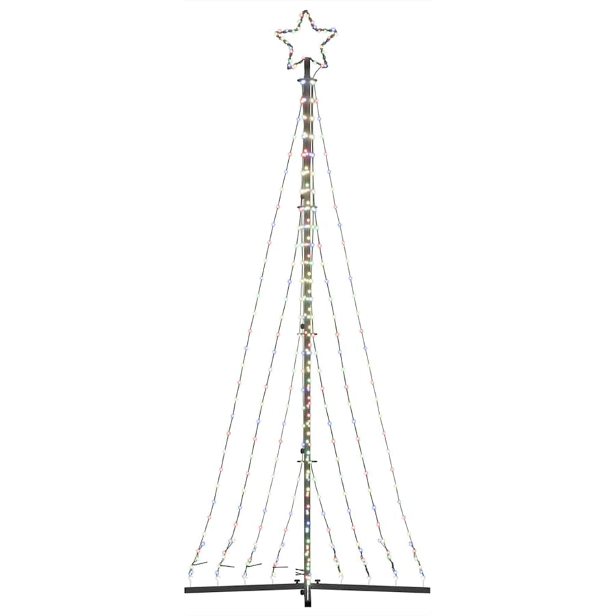 LED-kerstboom 447 LEDs kleurrijk 250 cm