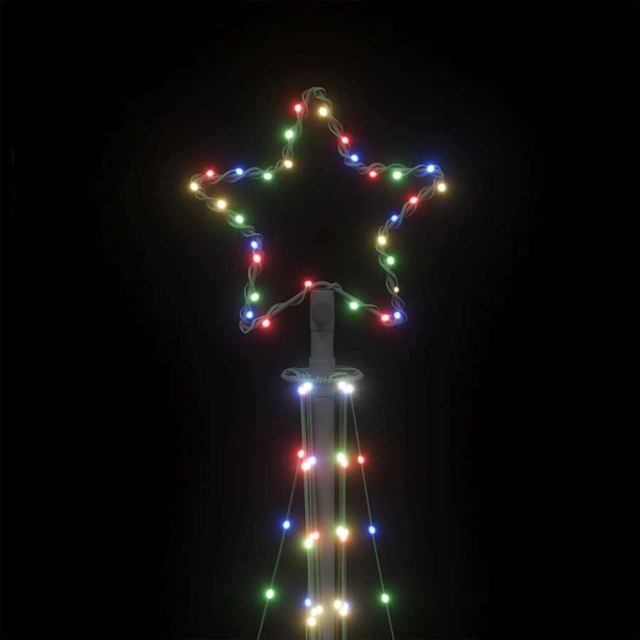 LED-kerstboom 447 LEDs kleurrijk 250 cm