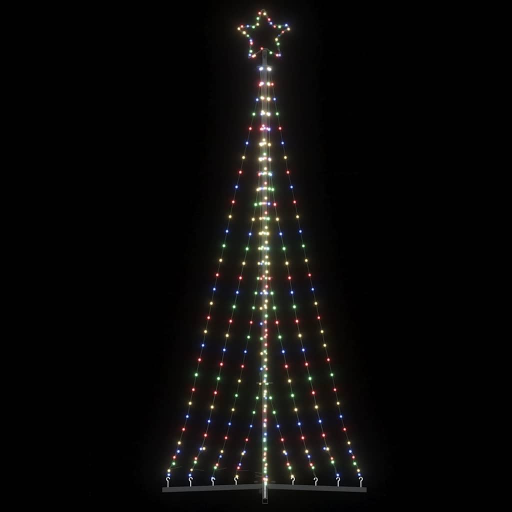 LED-kerstboom 447 LEDs kleurrijk 250 cm