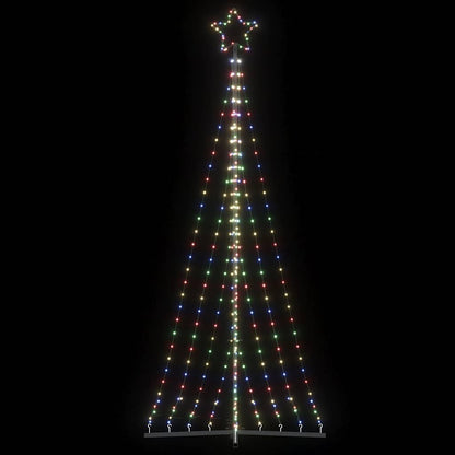 LED-kerstboom 447 LEDs kleurrijk 250 cm