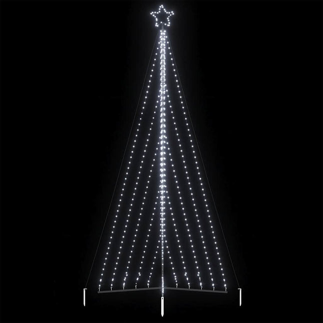 Kerstboomverlichting 570 koudwitte LED's 399 cm