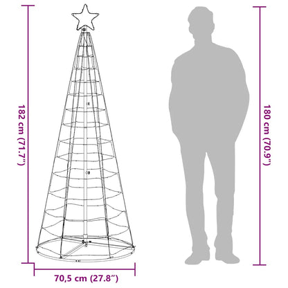 LED-kerstboom 200 LEDs warm wit 180 cm