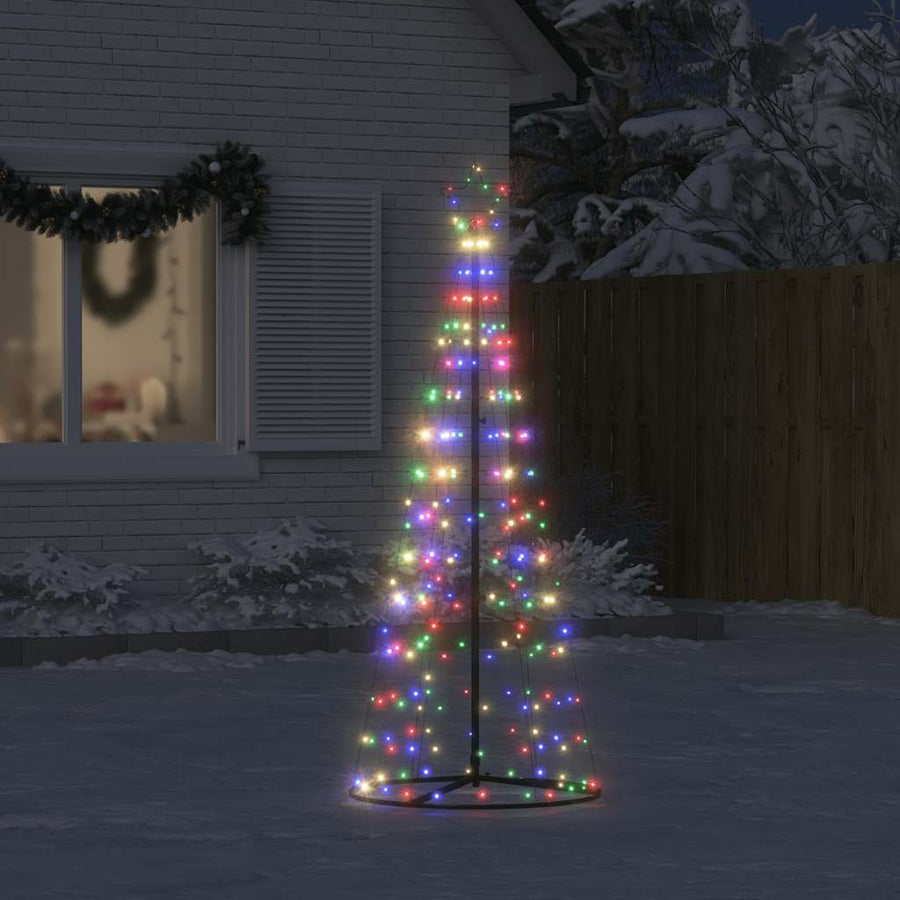 LED-kerstboom 200 LEDs kleurrijk 182 cm