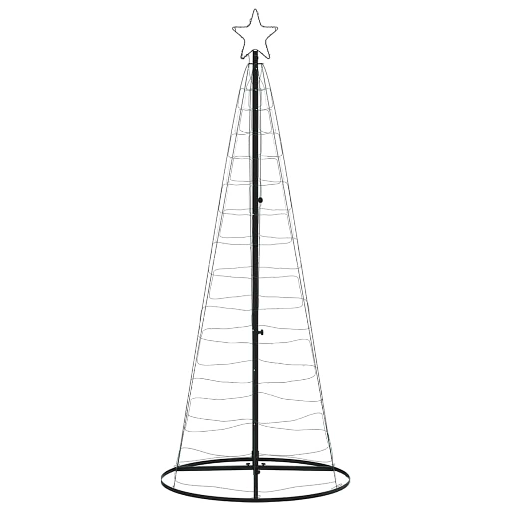 LED-kerstboom 200 LEDs kleurrijk 182 cm