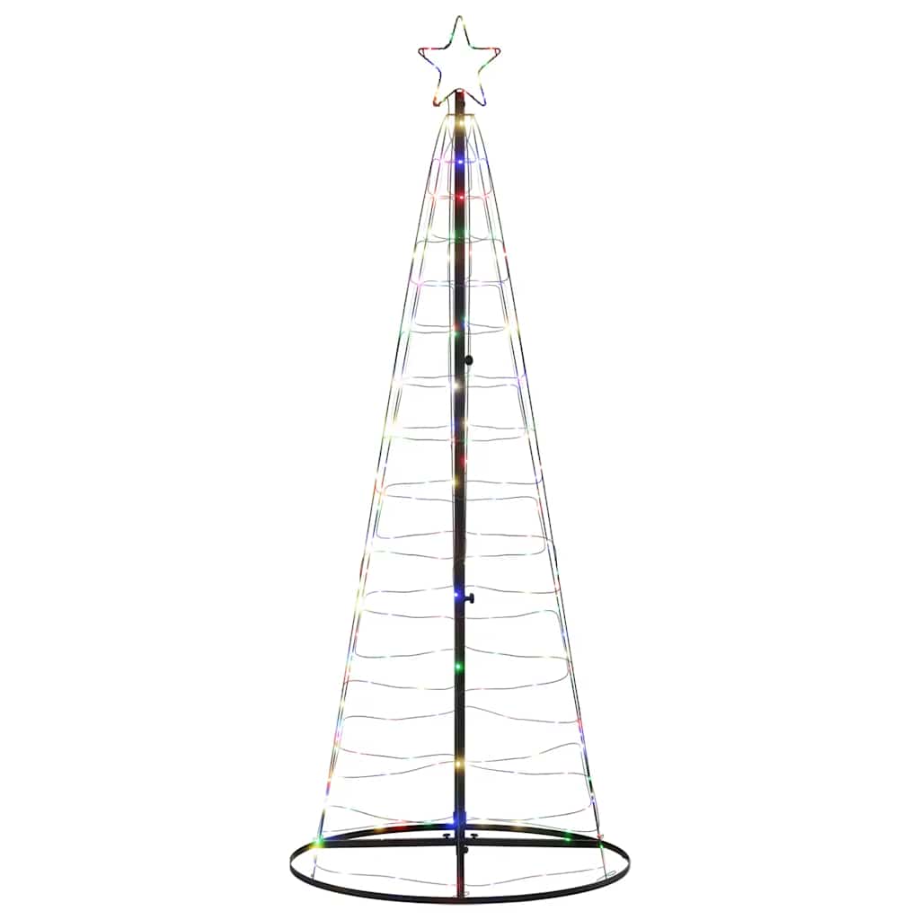 LED-kerstboom 200 LEDs kleurrijk 182 cm