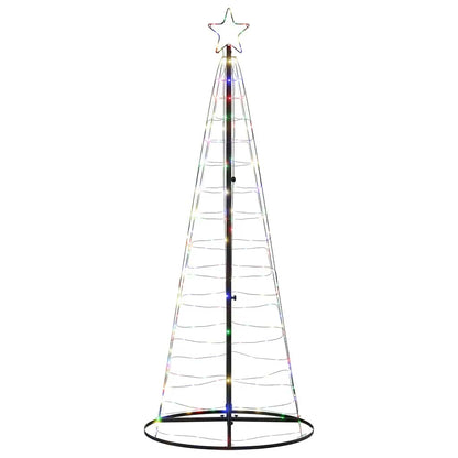 LED-kerstboom 200 LEDs kleurrijk 182 cm