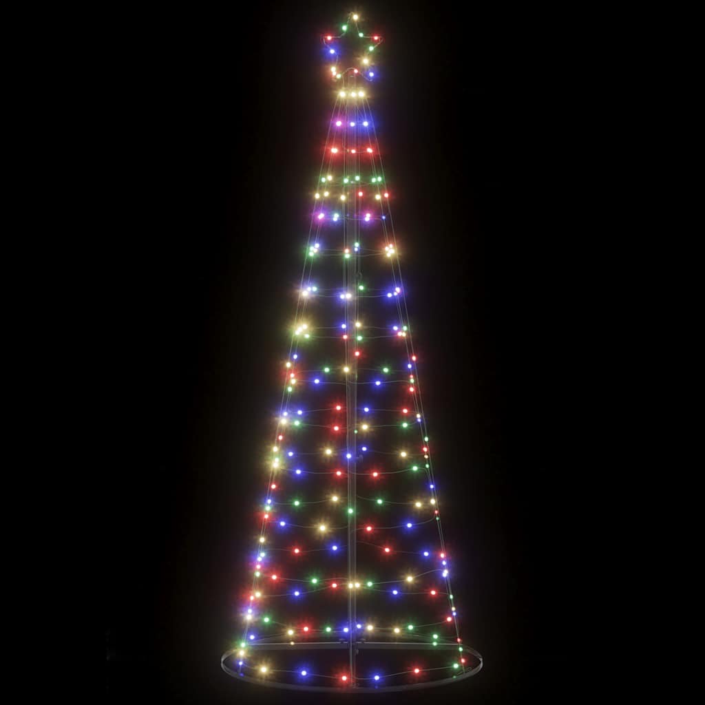 LED-kerstboom 200 LEDs kleurrijk 182 cm