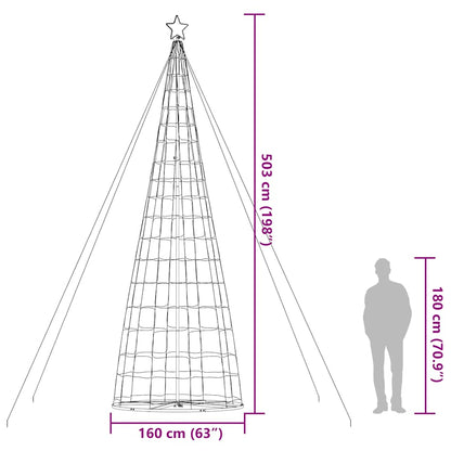 Lichtkegel 1534 blauwe LED's 503 cm