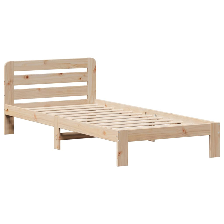 Bedframe zonder matras massief grenenhout 90x200 cm