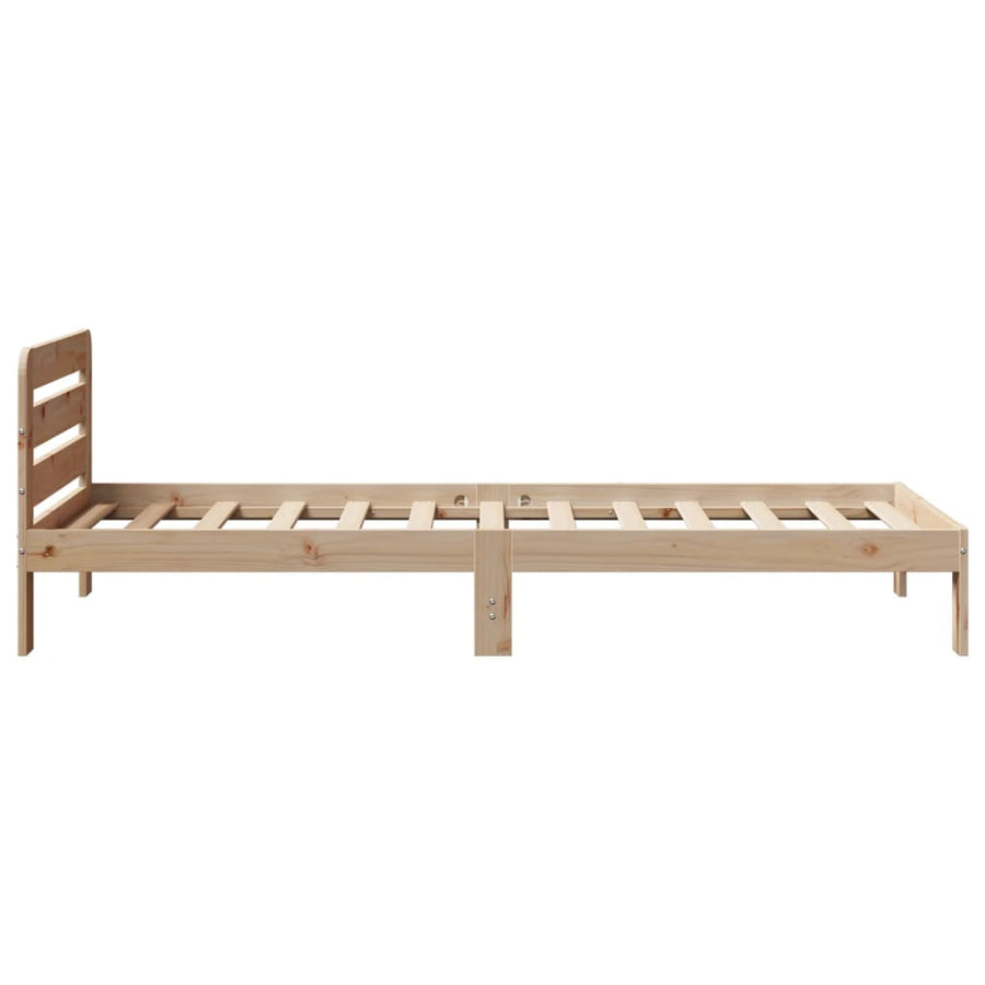 Bedframe zonder matras massief grenenhout 90x200 cm