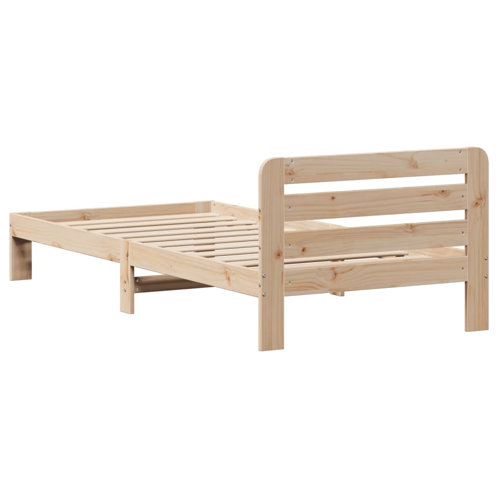 Bedframe zonder matras massief grenenhout 90x200 cm