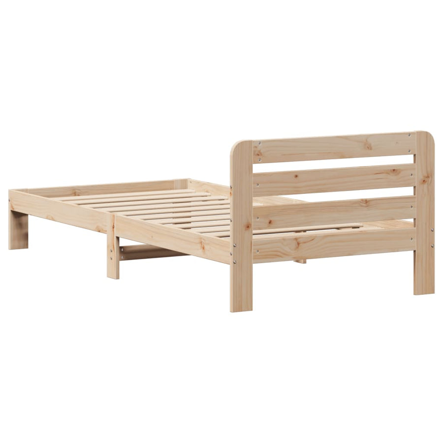 Bedframe zonder matras massief grenenhout 90x200 cm