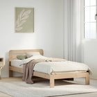 Bed frame without mattress solid pine wood 90x200 cm