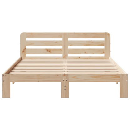 Bedframe zonder matras massief grenenhout 150x200 cm