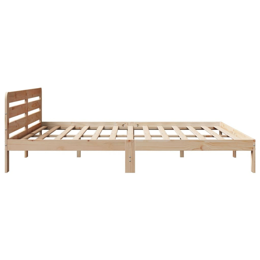 Bedframe zonder matras massief grenenhout 200x200 cm