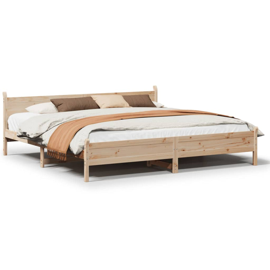 Bedframe zonder matras massief grenenhout 180x200 cm