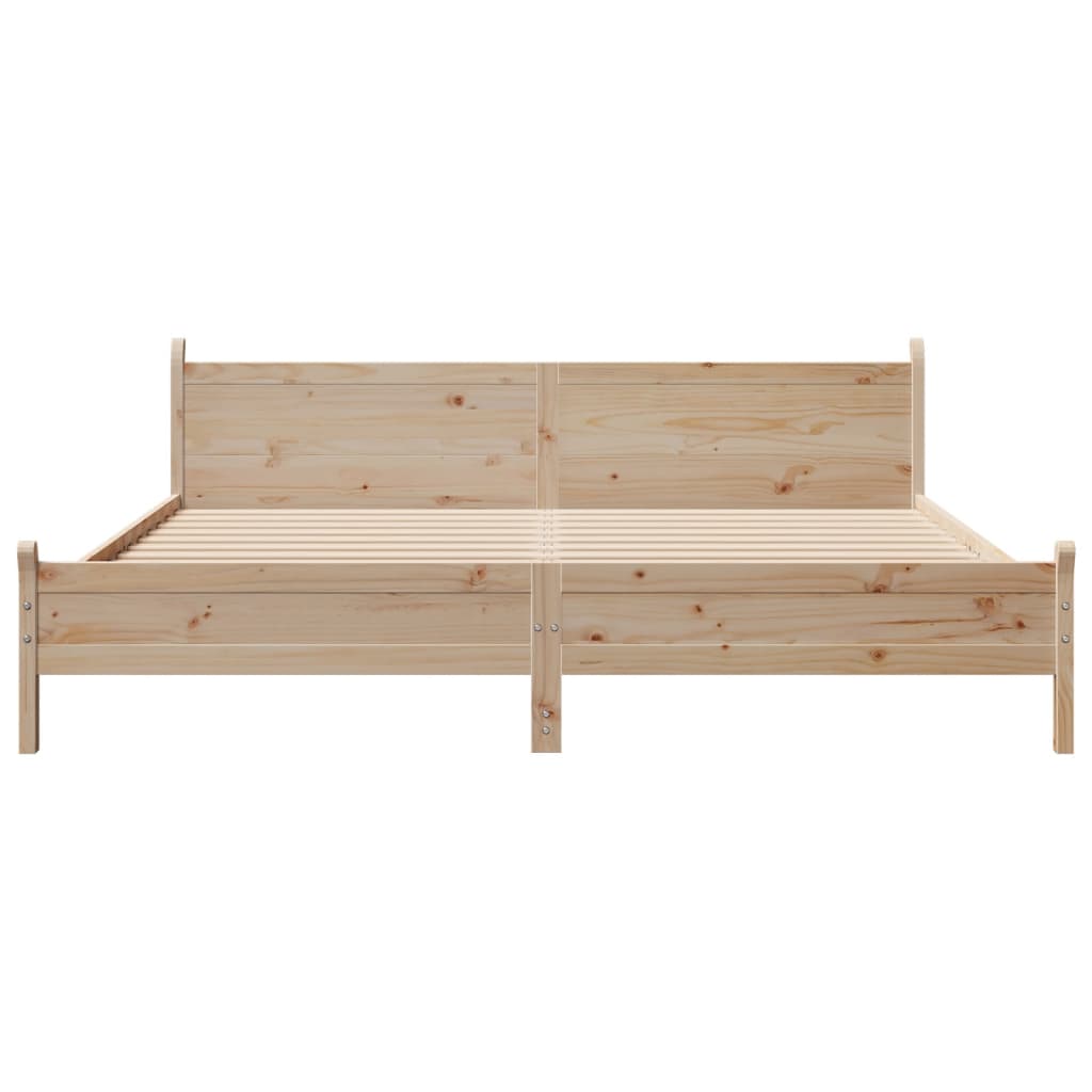 Bedframe zonder matras massief grenenhout 180x200 cm