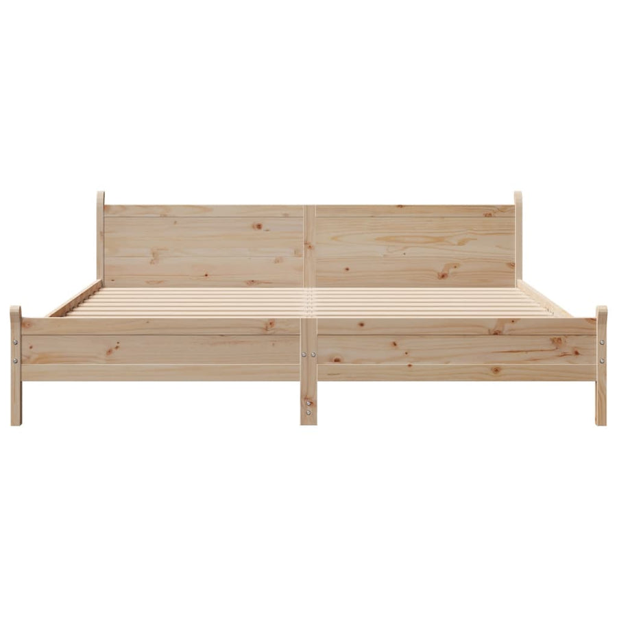 Bedframe zonder matras massief grenenhout 180x200 cm