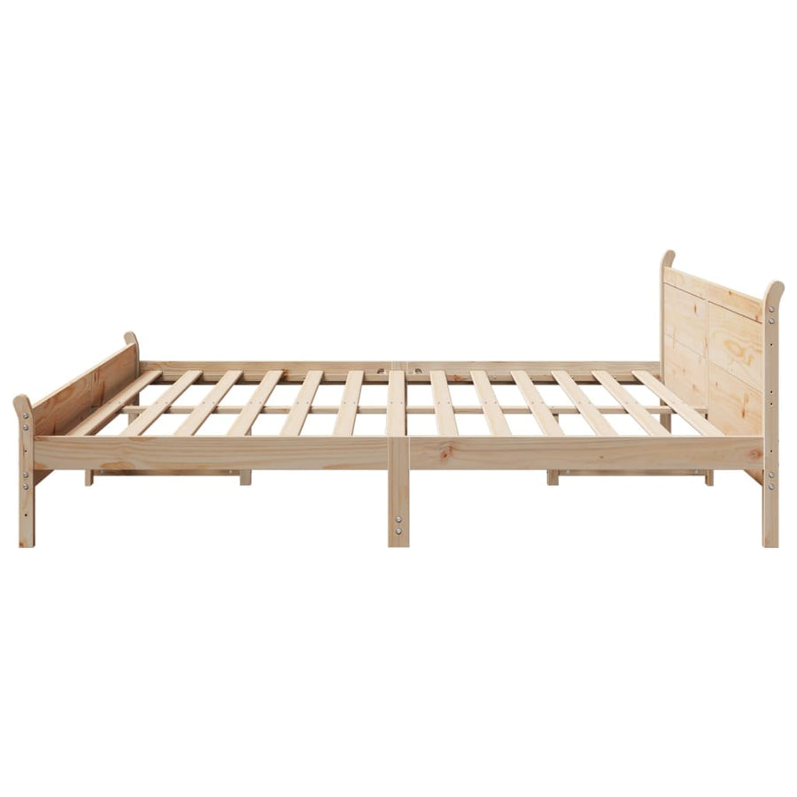 Bedframe zonder matras massief grenenhout 180x200 cm