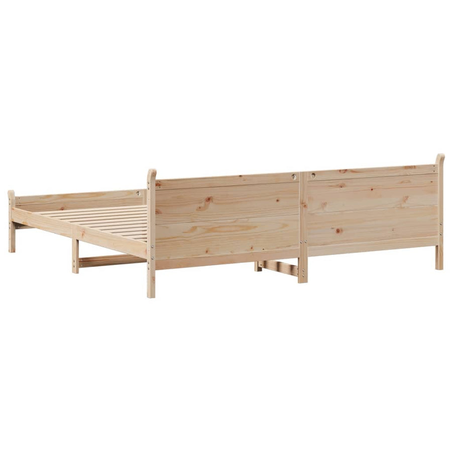 Bedframe zonder matras massief grenenhout 180x200 cm