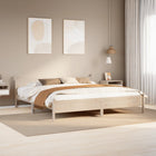 Solid Pine Wood Bed Frame without Mattress 180x200 cm