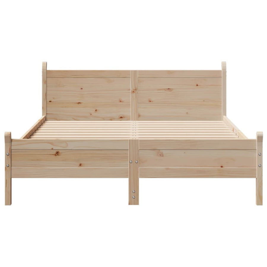 Bedframe zonder matras massief grenenhout 160x200 cm