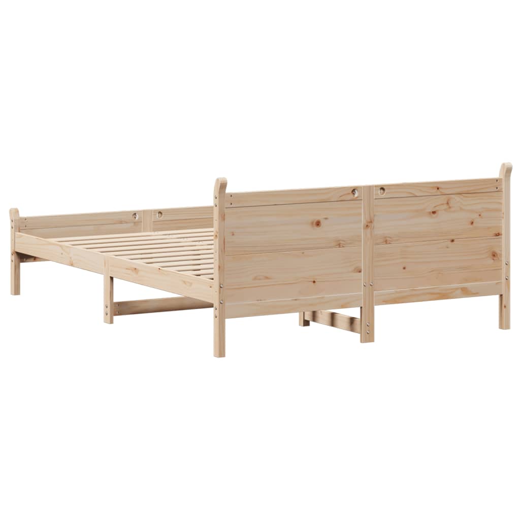 Bedframe zonder matras massief grenenhout 160x200 cm