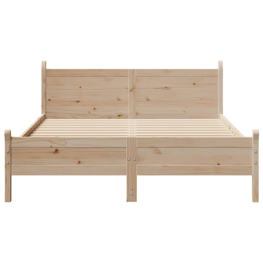 Bedframe zonder matras massief grenenhout 150x200 cm