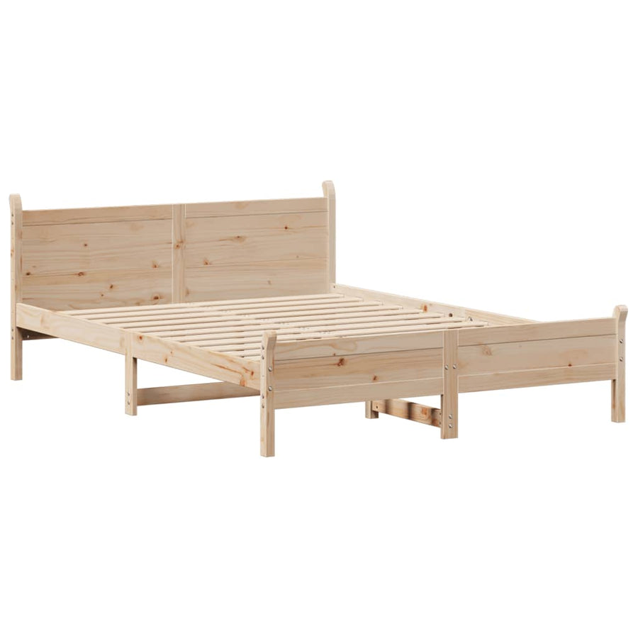 Bedframe zonder matras massief grenenhout 120x200 cm