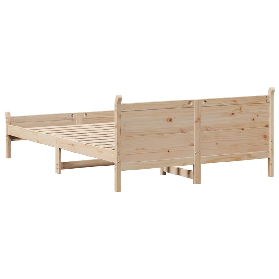 Bedframe zonder matras massief grenenhout 120x200 cm