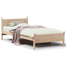 Bedframe zonder matras massief grenenhout 90x200 cm