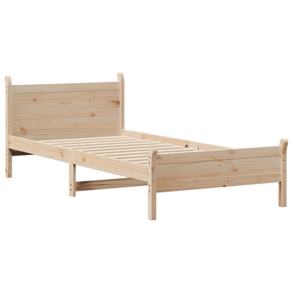 Bedframe zonder matras massief grenenhout 90x200 cm
