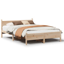 Bedframe zonder matras massief grenenhout 140x190 cm