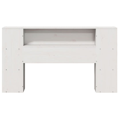 Hoofdbord met opbergruimte 160 cm massief grenenhout wit