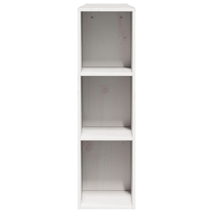 Hoofdbord met opbergruimte 160 cm massief grenenhout wit