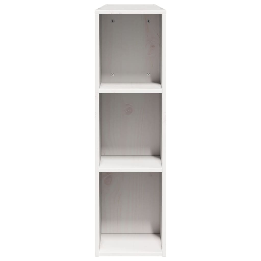 Hoofdbord met opbergruimte 150 cm massief grenenhout wit