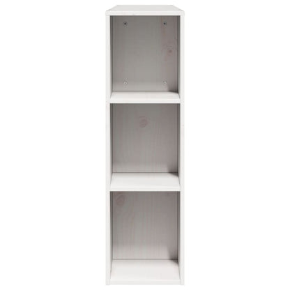 Hoofdbord met opbergruimte 150 cm massief grenenhout wit