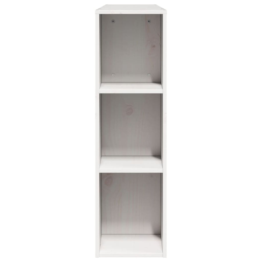 Hoofdbord met opbergruimte 150 cm massief grenenhout wit