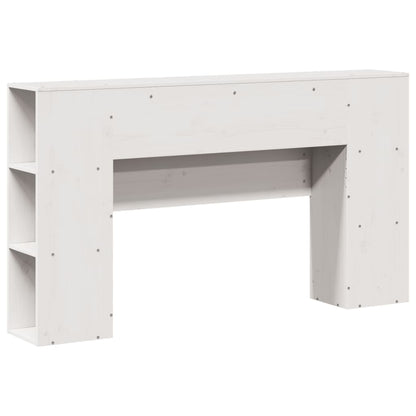 Hoofdbord met opbergruimte 150 cm massief grenenhout wit