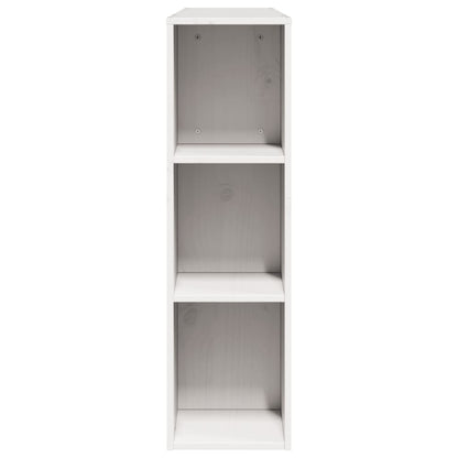 Hoofdbord met opbergruimte 140 cm massief grenenhout wit