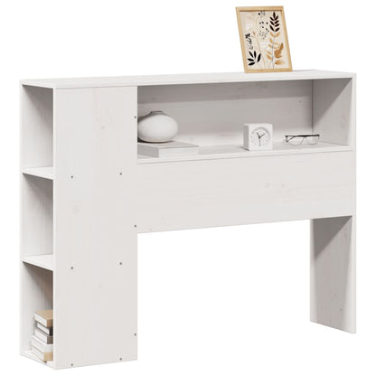 Hoofdbord met opbergruimte 75 cm massief grenenhout wit