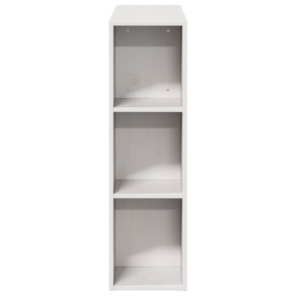 Hoofdbord met opbergruimte 75 cm massief grenenhout wit