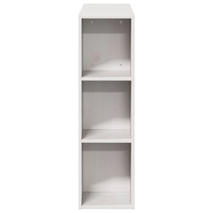 Hoofdbord met opbergruimte 75 cm massief grenenhout wit
