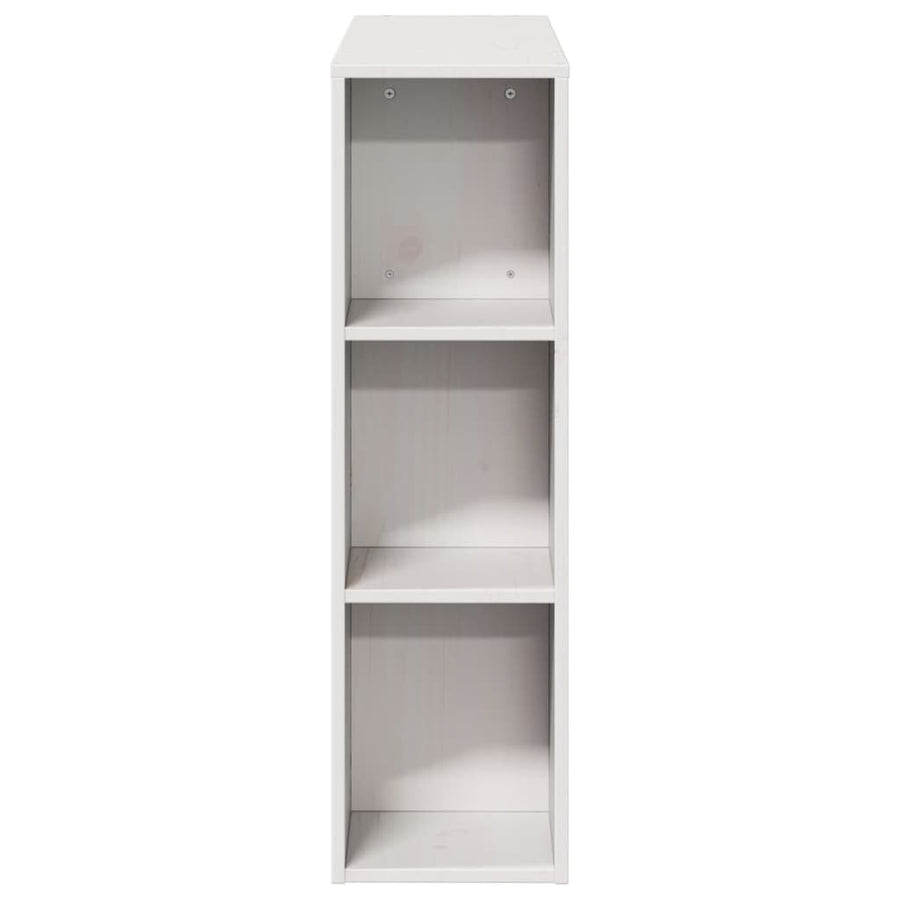 Hoofdbord met opbergruimte 75 cm massief grenenhout wit