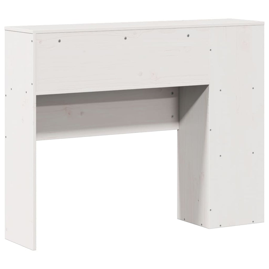 Hoofdbord met opbergruimte 75 cm massief grenenhout wit