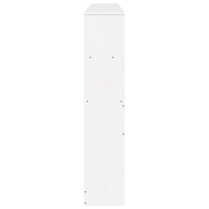 Hoofdbord met opbergruimte 180 cm massief grenenhout wit