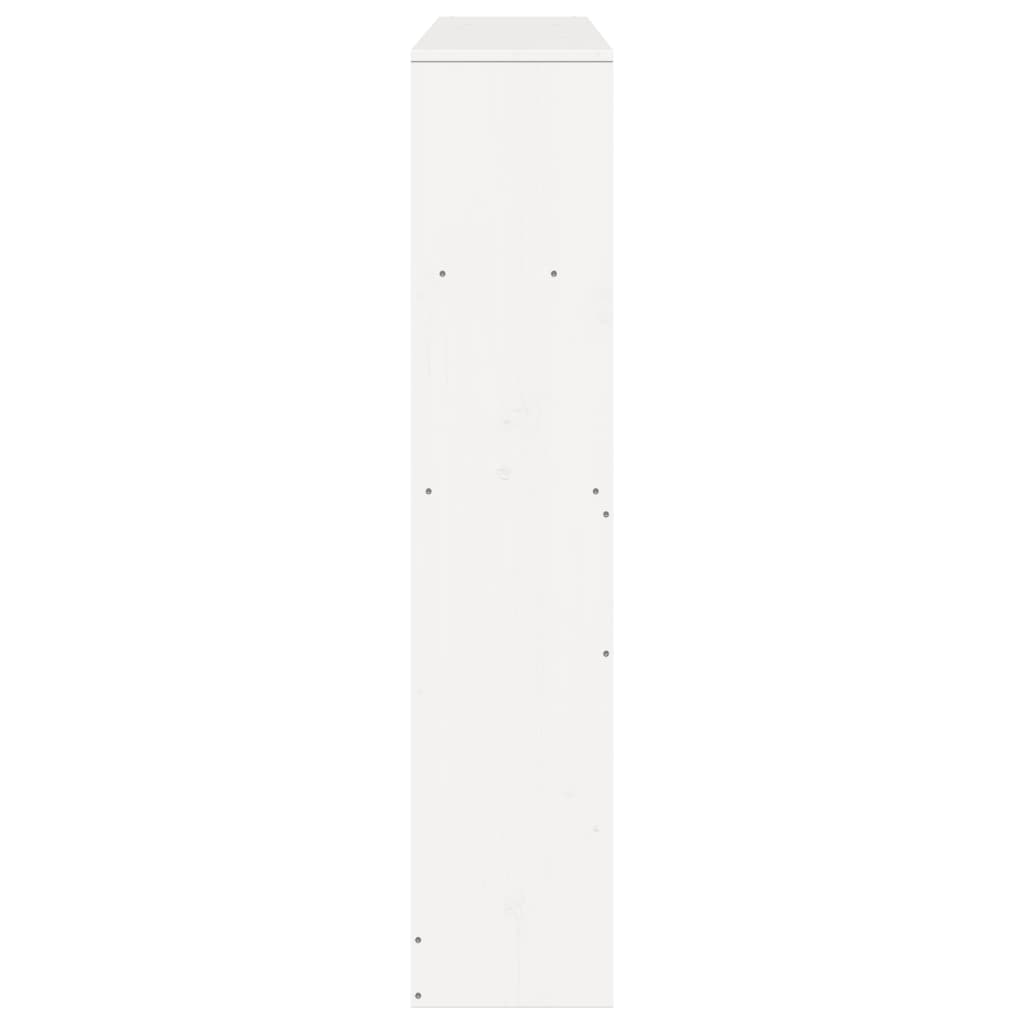 Hoofdbord met opbergruimte 160 cm massief grenenhout wit