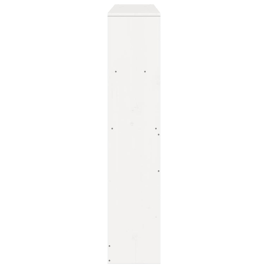 Hoofdbord met opbergruimte 160 cm massief grenenhout wit