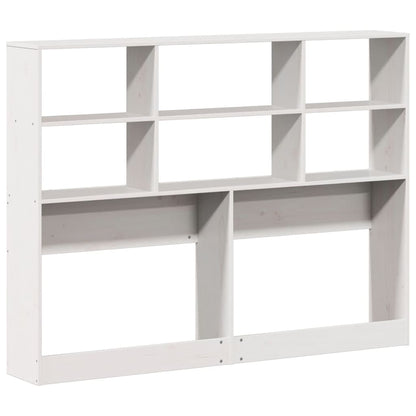 Hoofdbord met opbergruimte 160 cm massief grenenhout wit