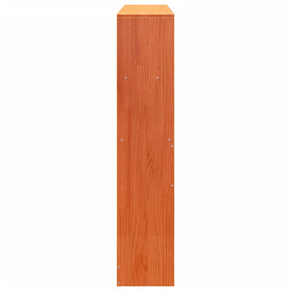 Hoofdbord met opbergruimte 160 cm massief grenenhout wasbruin